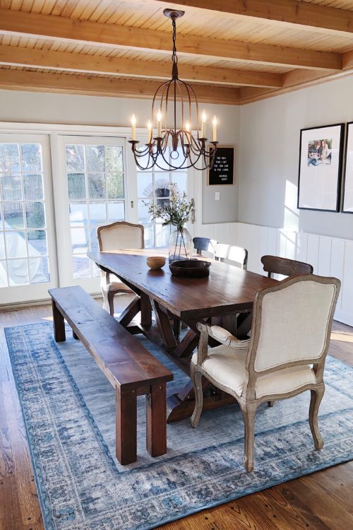 Machine-Washable Dining Room Rug!