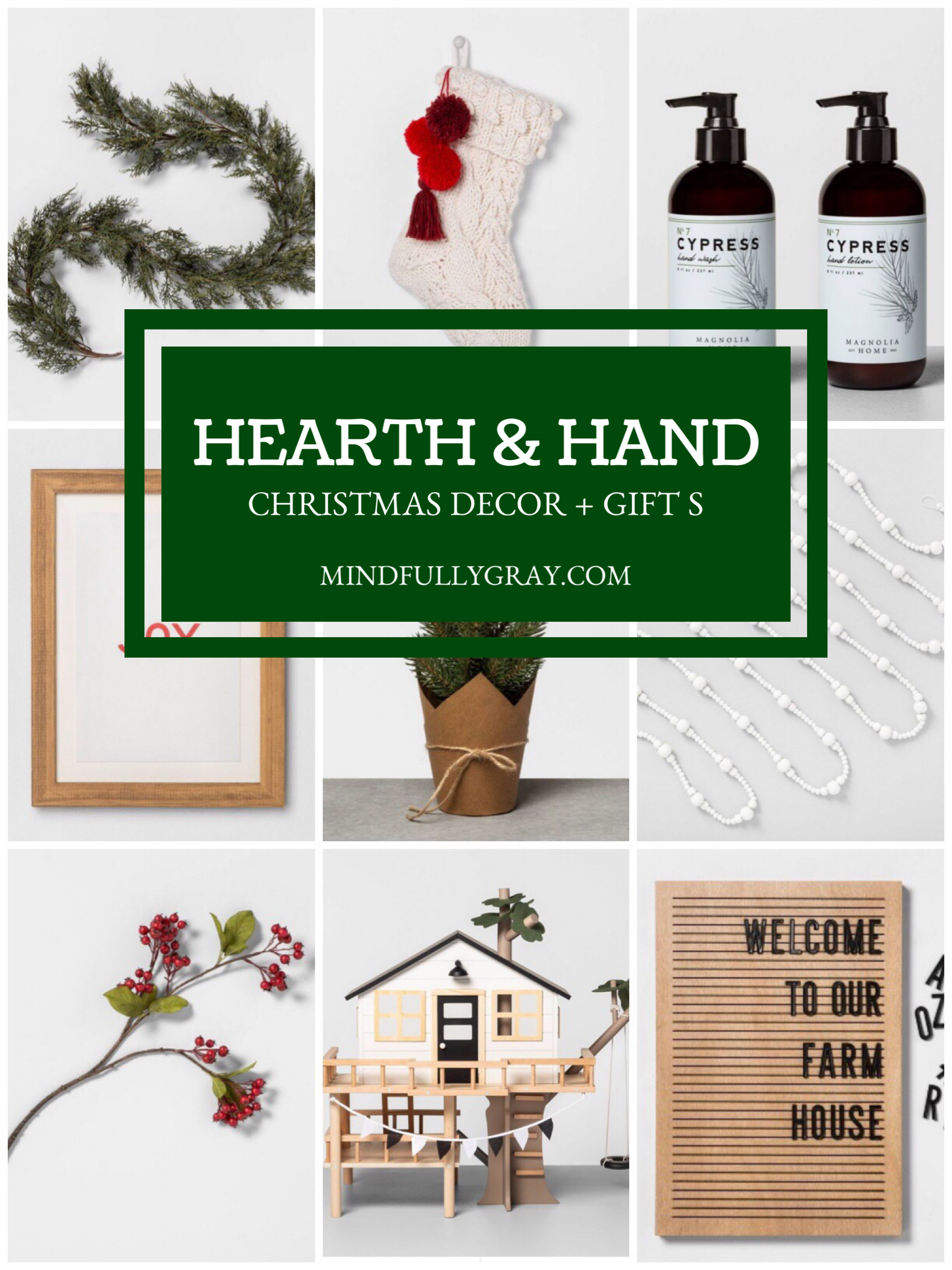 Target hearth and hand magnolia fixer upper Christmas decor Christmas gifts Christmas gift guide